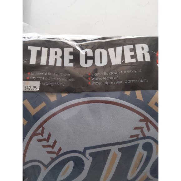 MLB Brewers universal tire cover for vehicles Fits up to 16 in rim Retail $49.99 - Picture 4 of 7